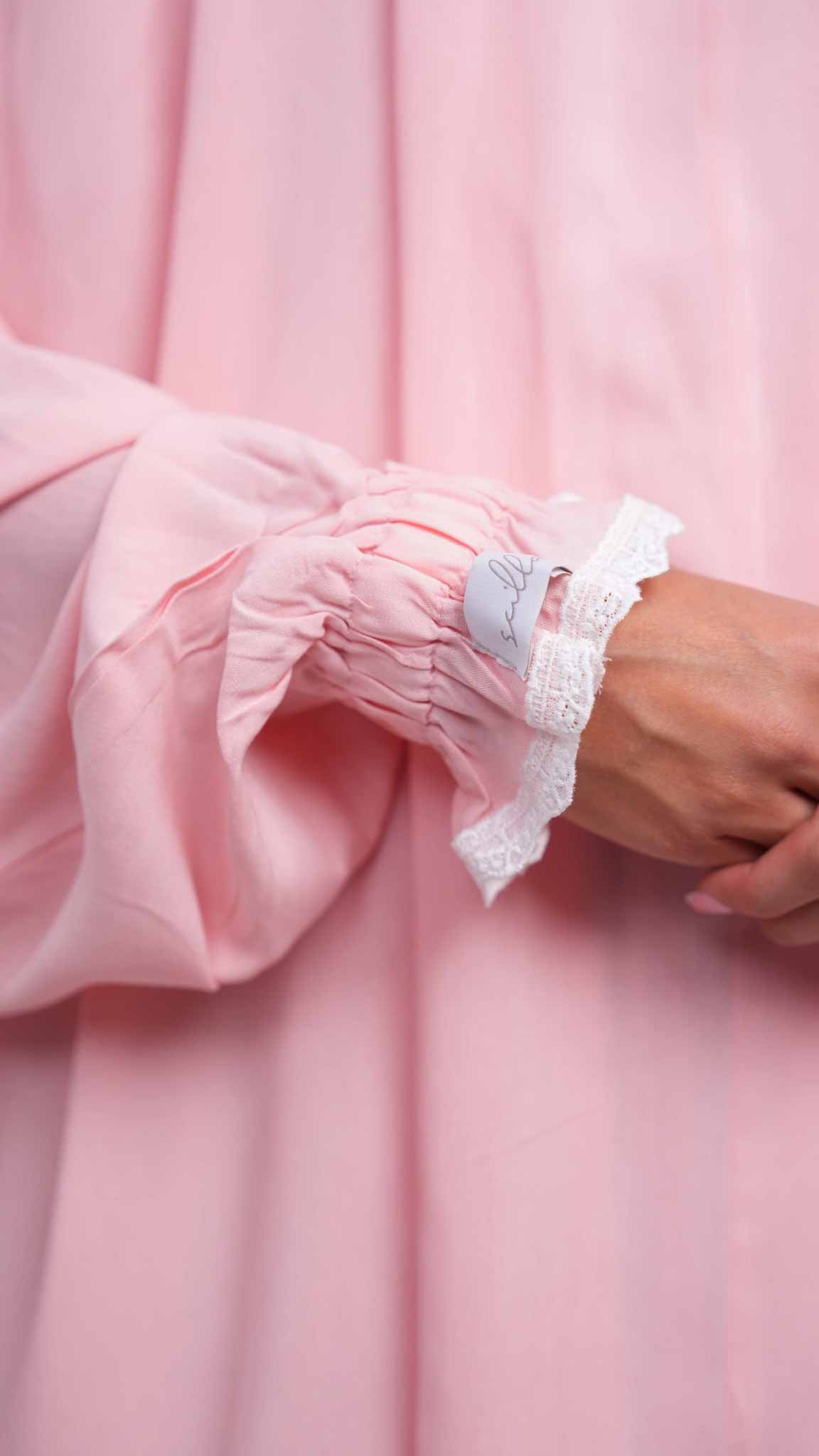 Baby Pink Two Piece Prayer Gown