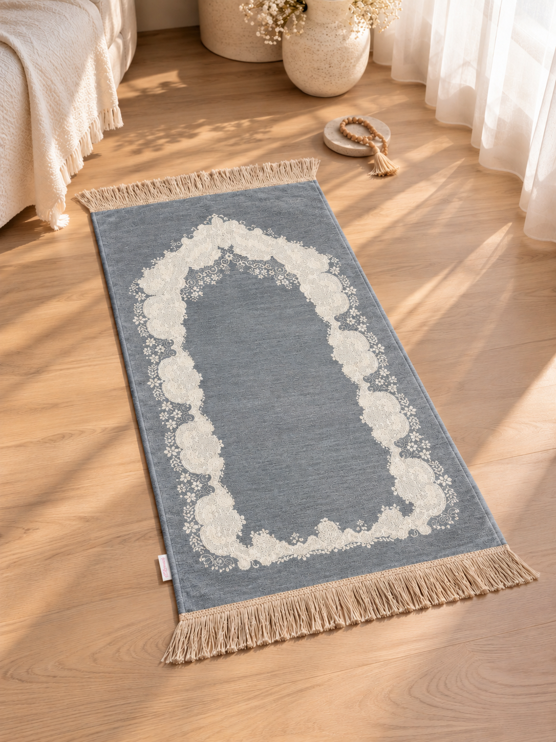 Velvet Padded Prayer Carpet for Kids