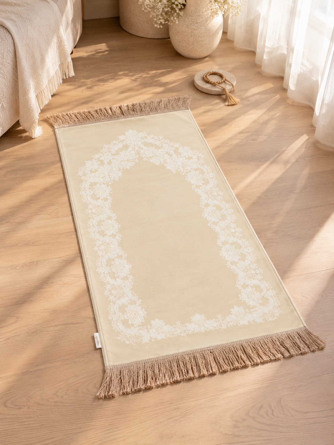 Velvet Padded Prayer Carpet for Kids