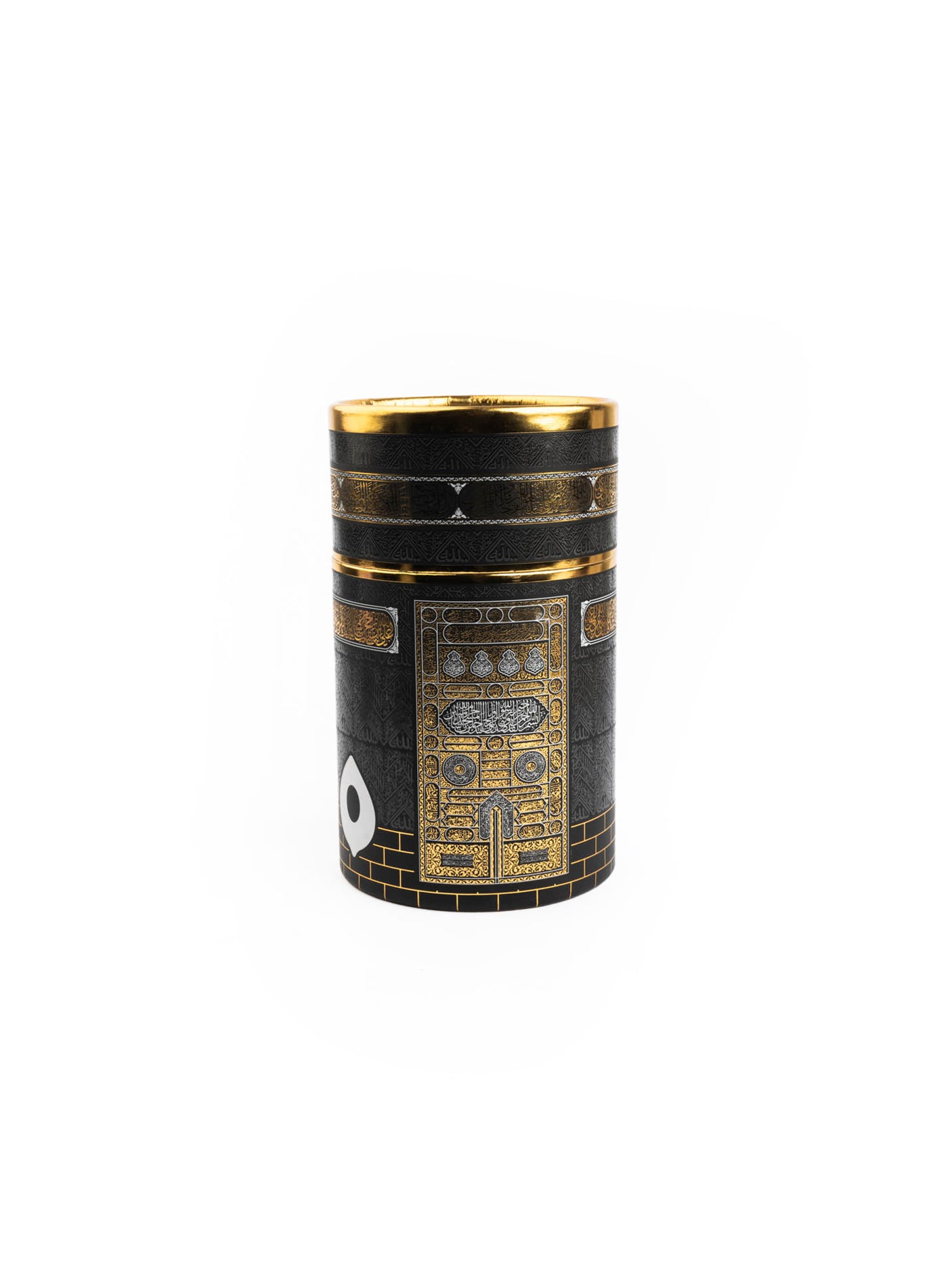 Black Prayer Mat Set with Prayer Beads