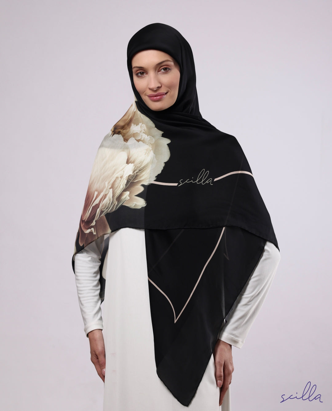 Scilla silk scarf U1