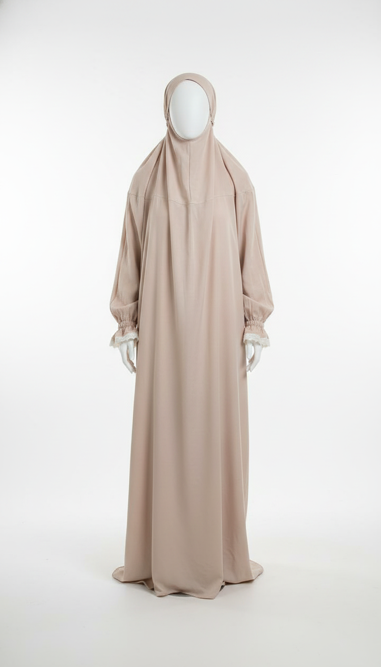 Beige Prayer Gown One piece