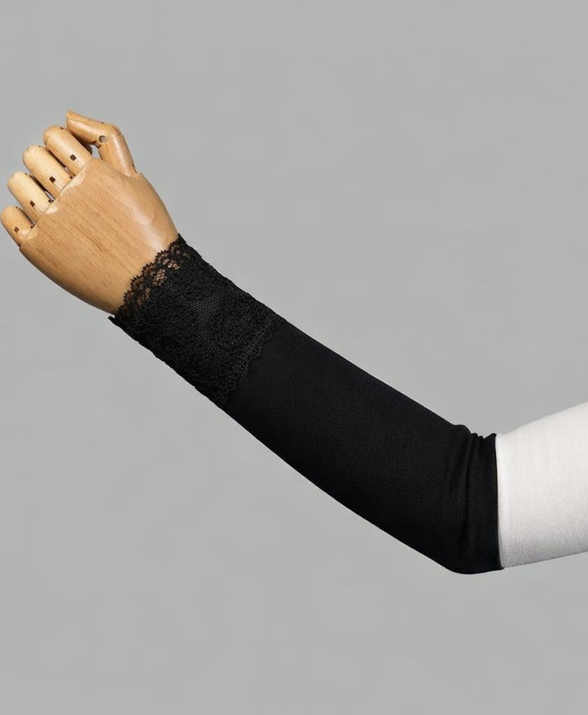 Lycra black Sleeves with Dentelle 2