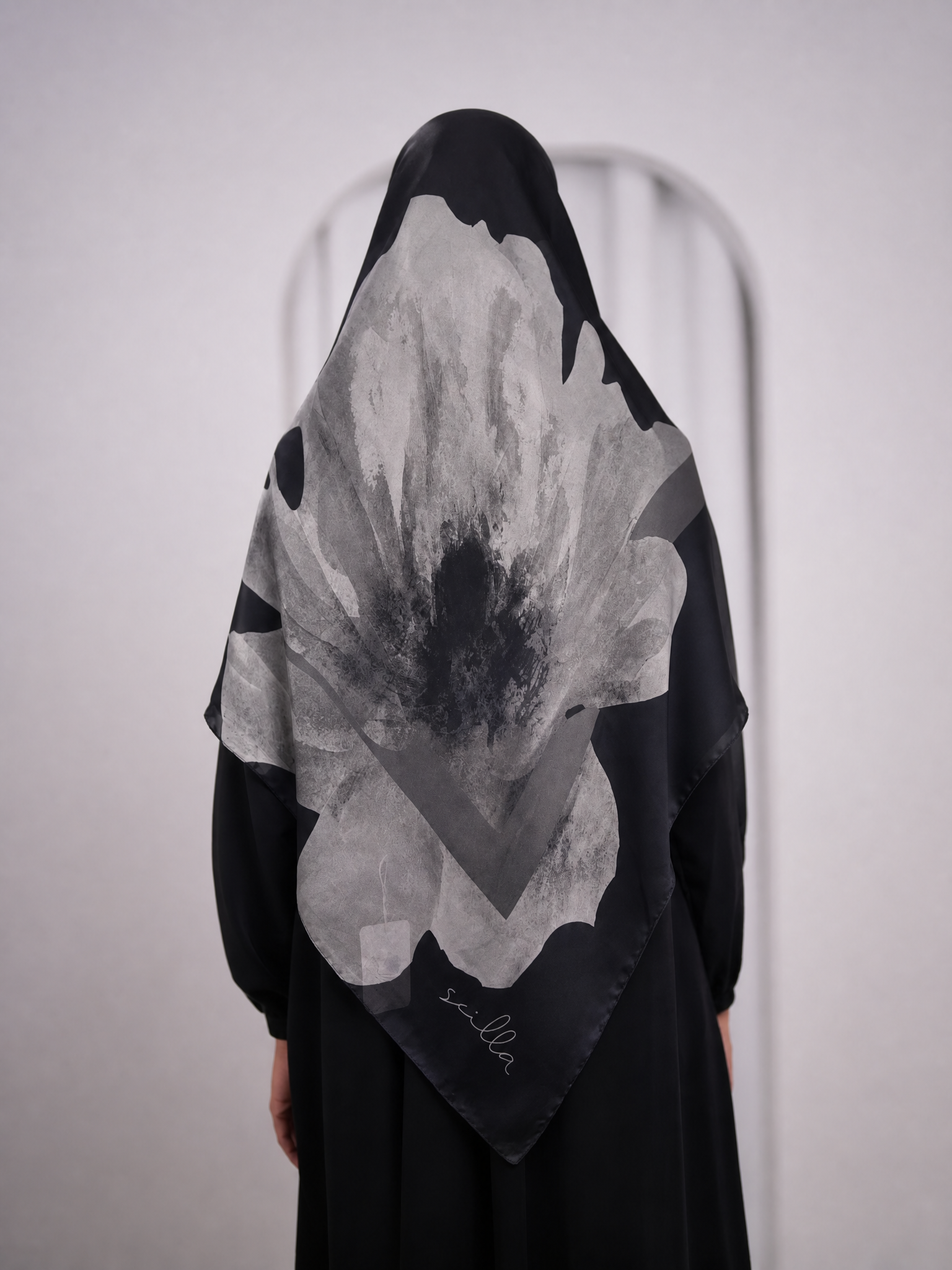 scilla silk scarf A9