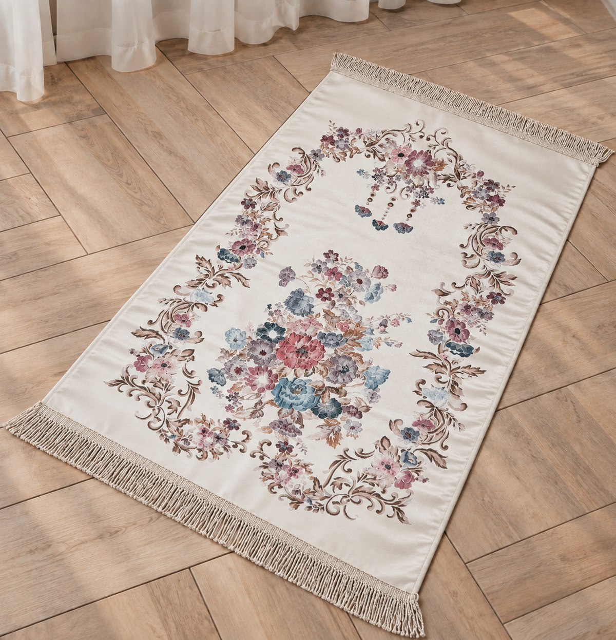 Rose Garden Satin Prayer Mat
