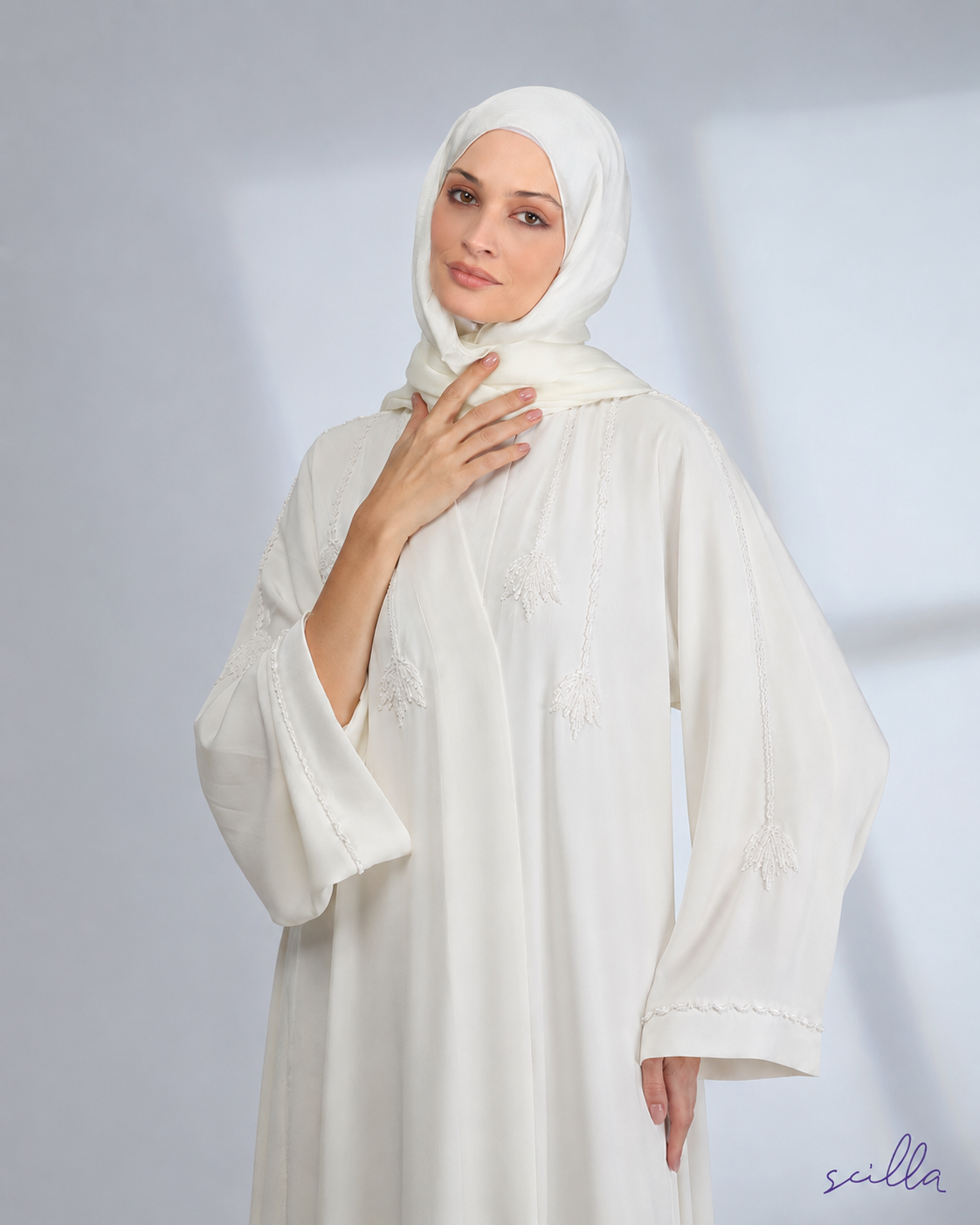Pearl Blossom Abaya