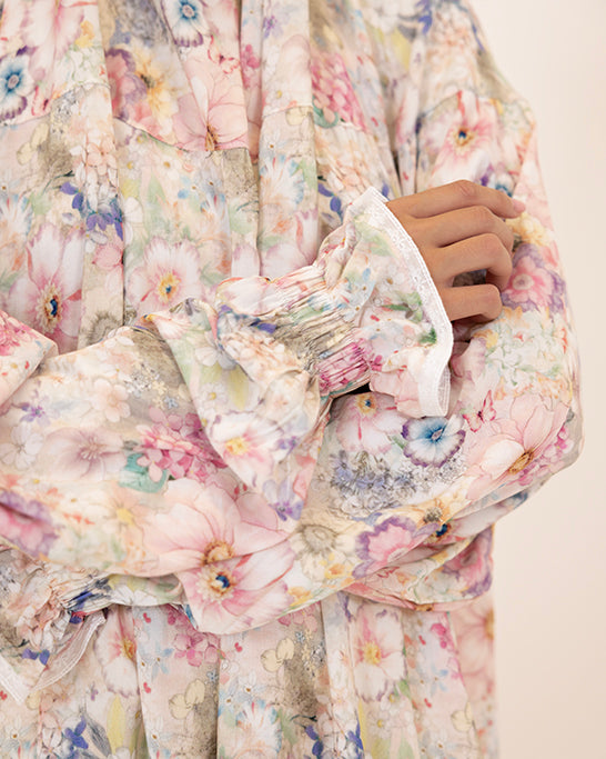Pastel Blossom Serenity Prayer Gown One piece