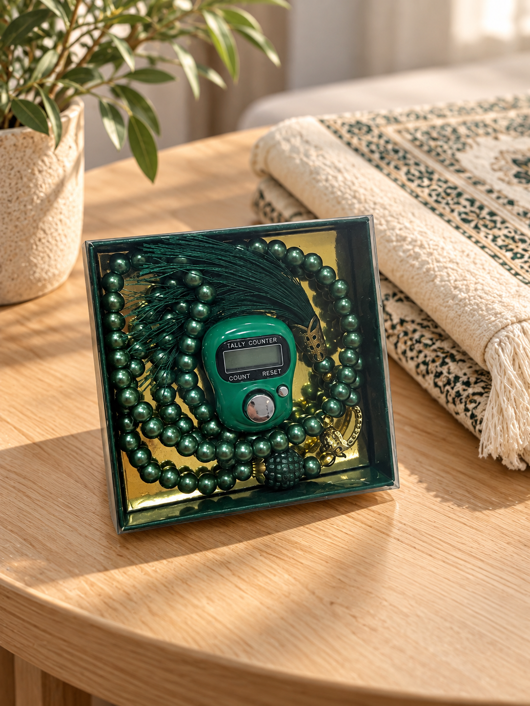 Plain Prayer Counter and Tasbeeh set