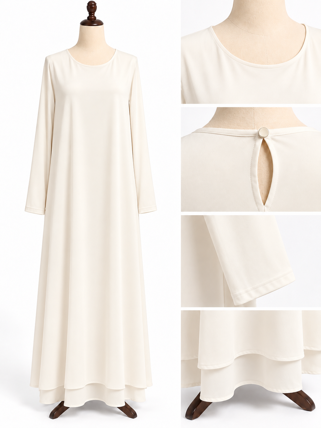 Long-Sleeve Jupe Underclothes Basic