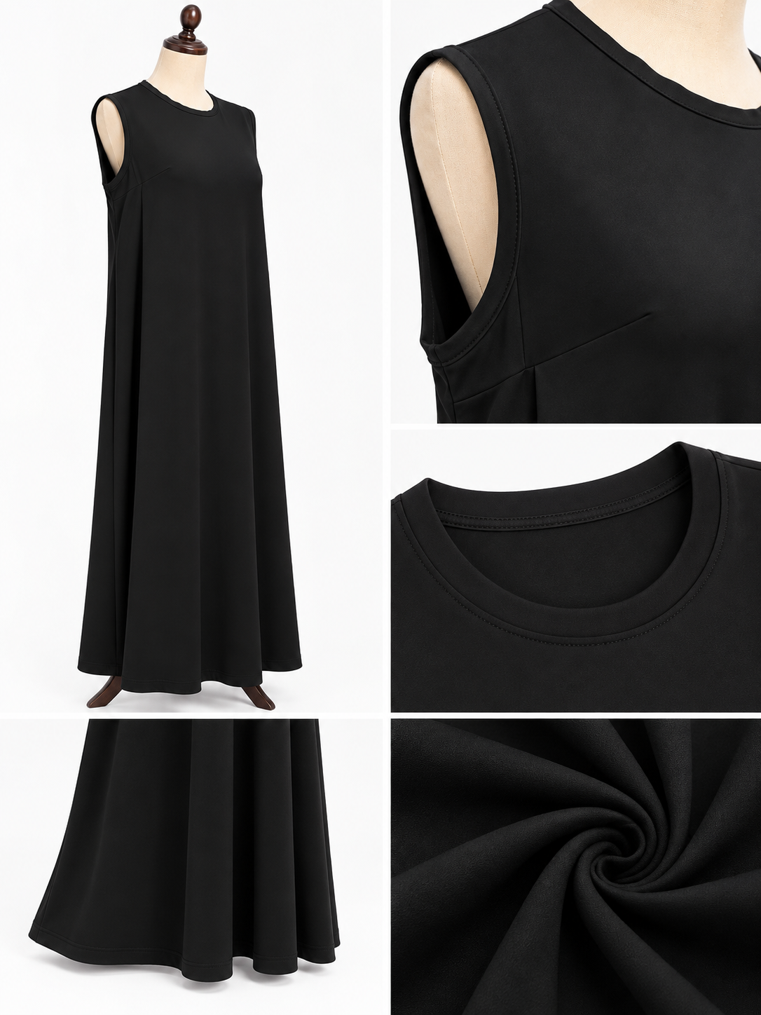 Scilla black basic without sleeves