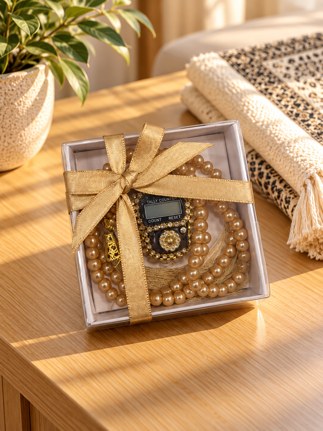 Prayer Counter and Tasbih Set with strass