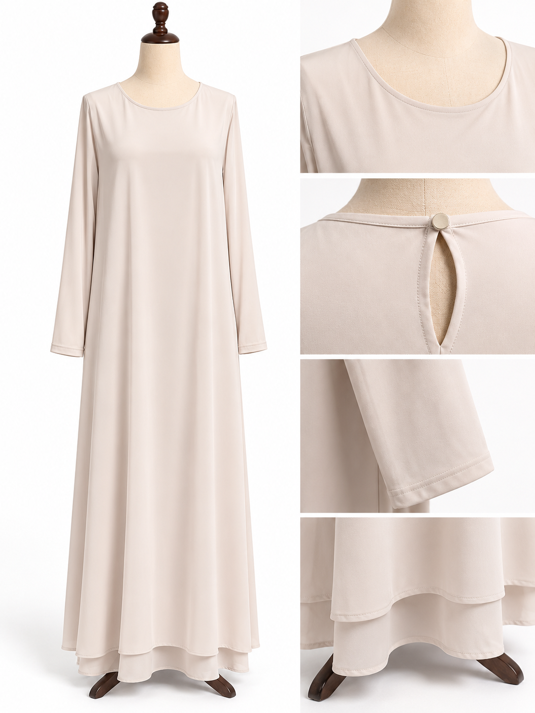 Long-Sleeve Jupe Underclothes Basic