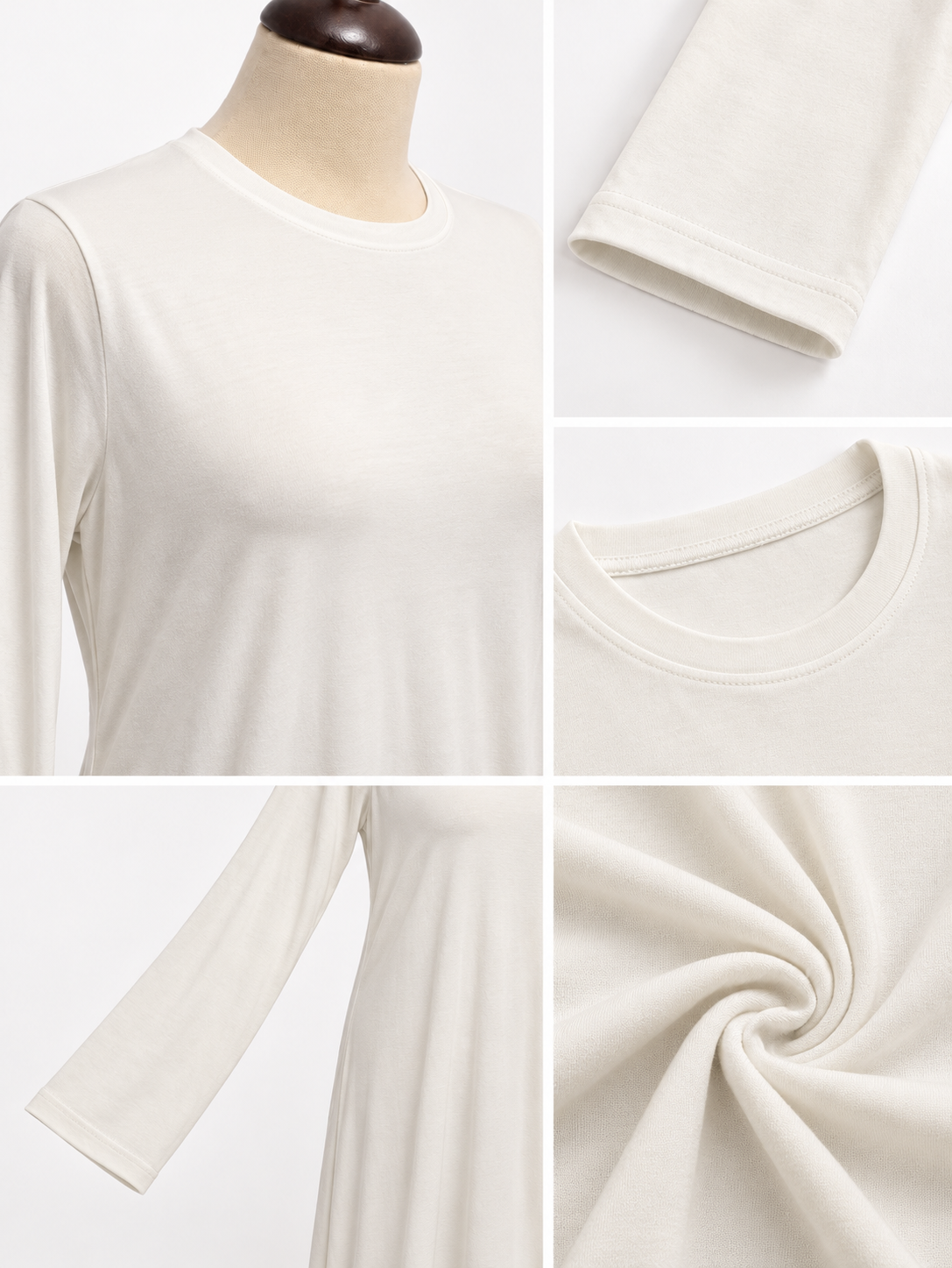 Allday Offwhite basic with sleeves