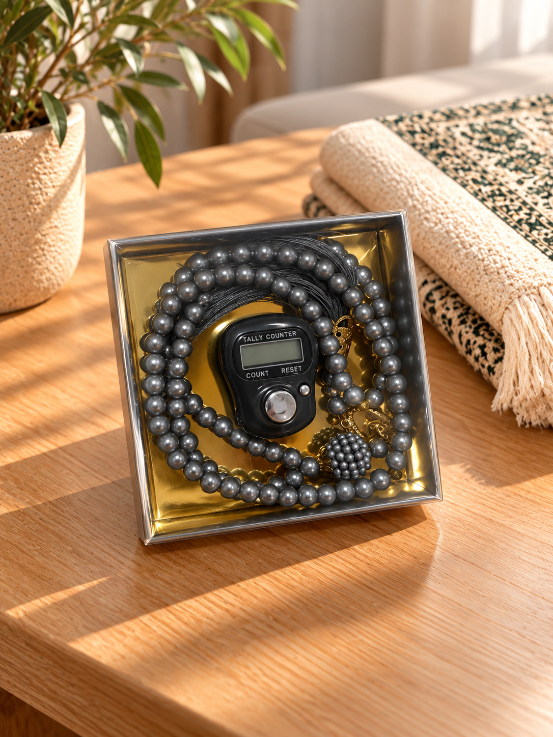 Plain Prayer Counter and Tasbeeh set