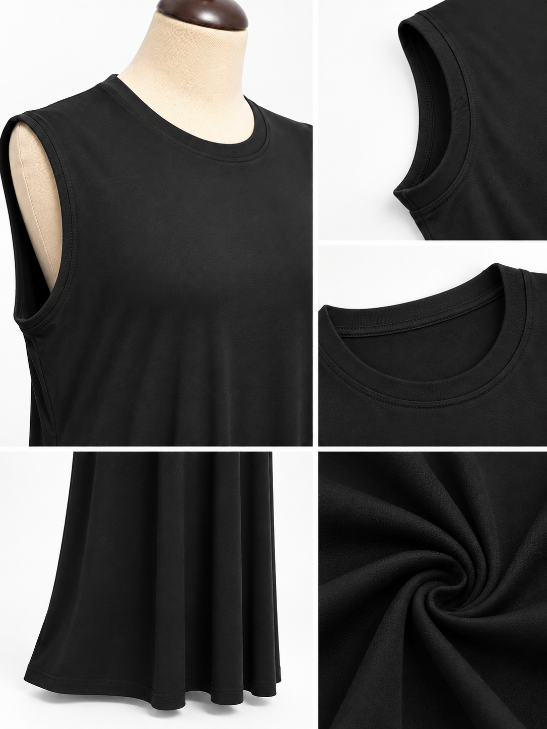 ALLDAY black basic without sleeves