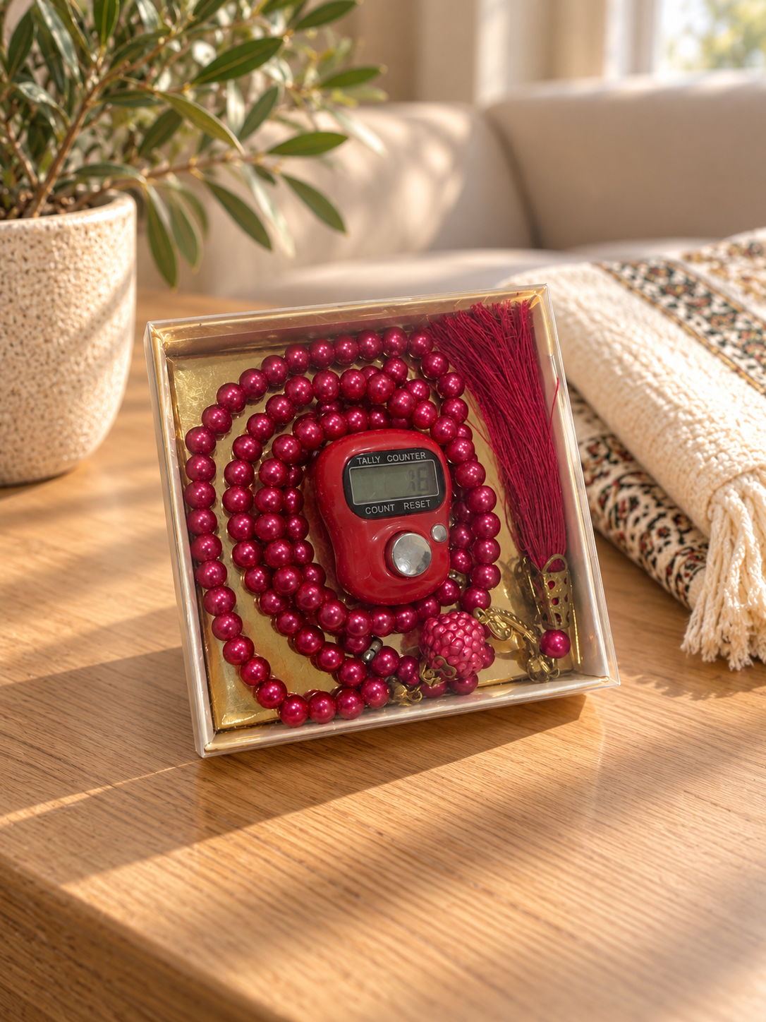 Plain Prayer Counter and Tasbeeh set