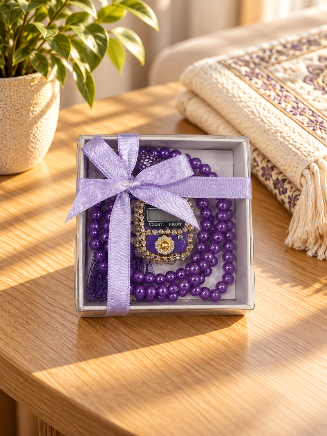 Prayer Counter and Tasbih Set with strass