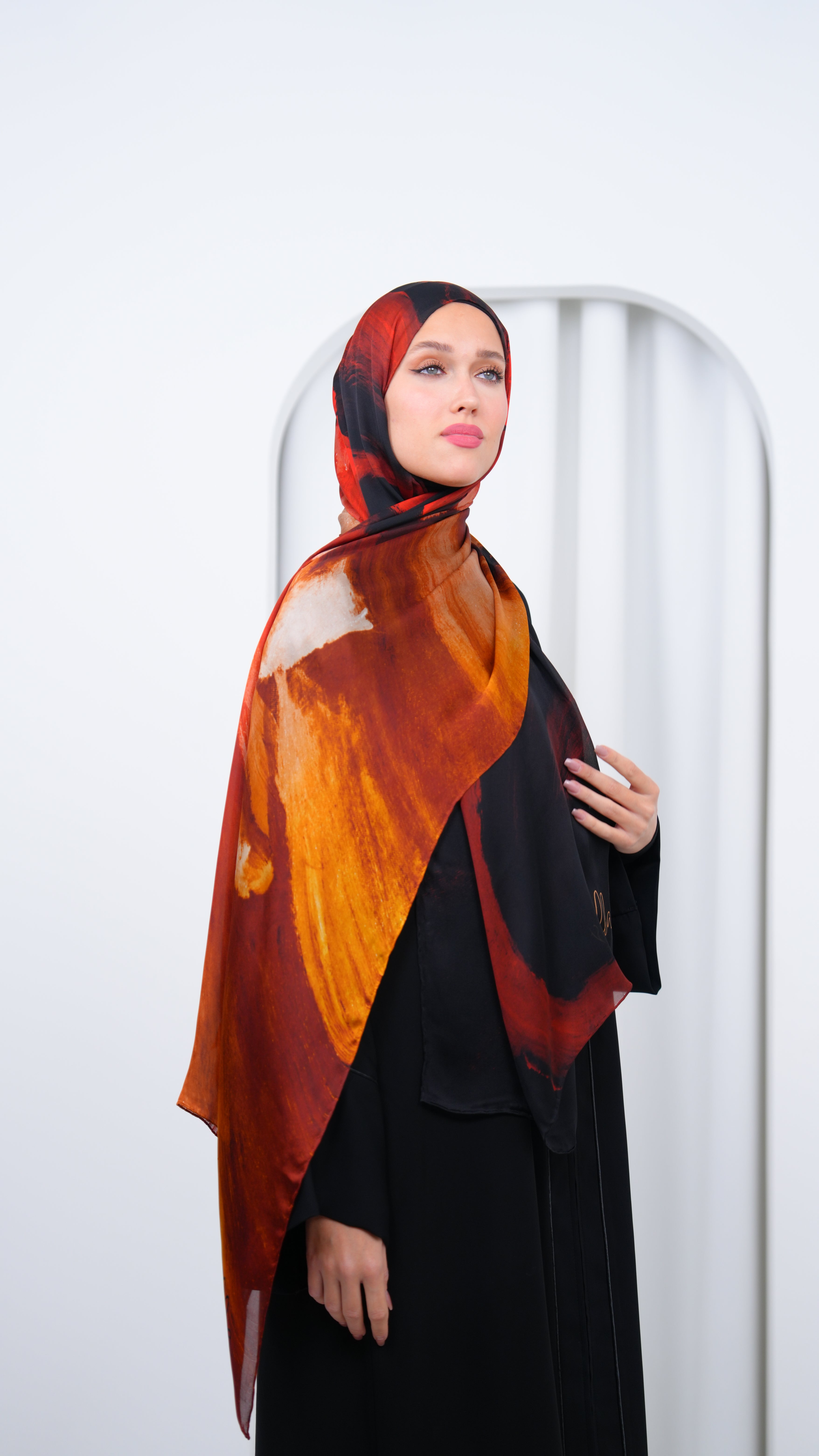 scilla silk shawl N2