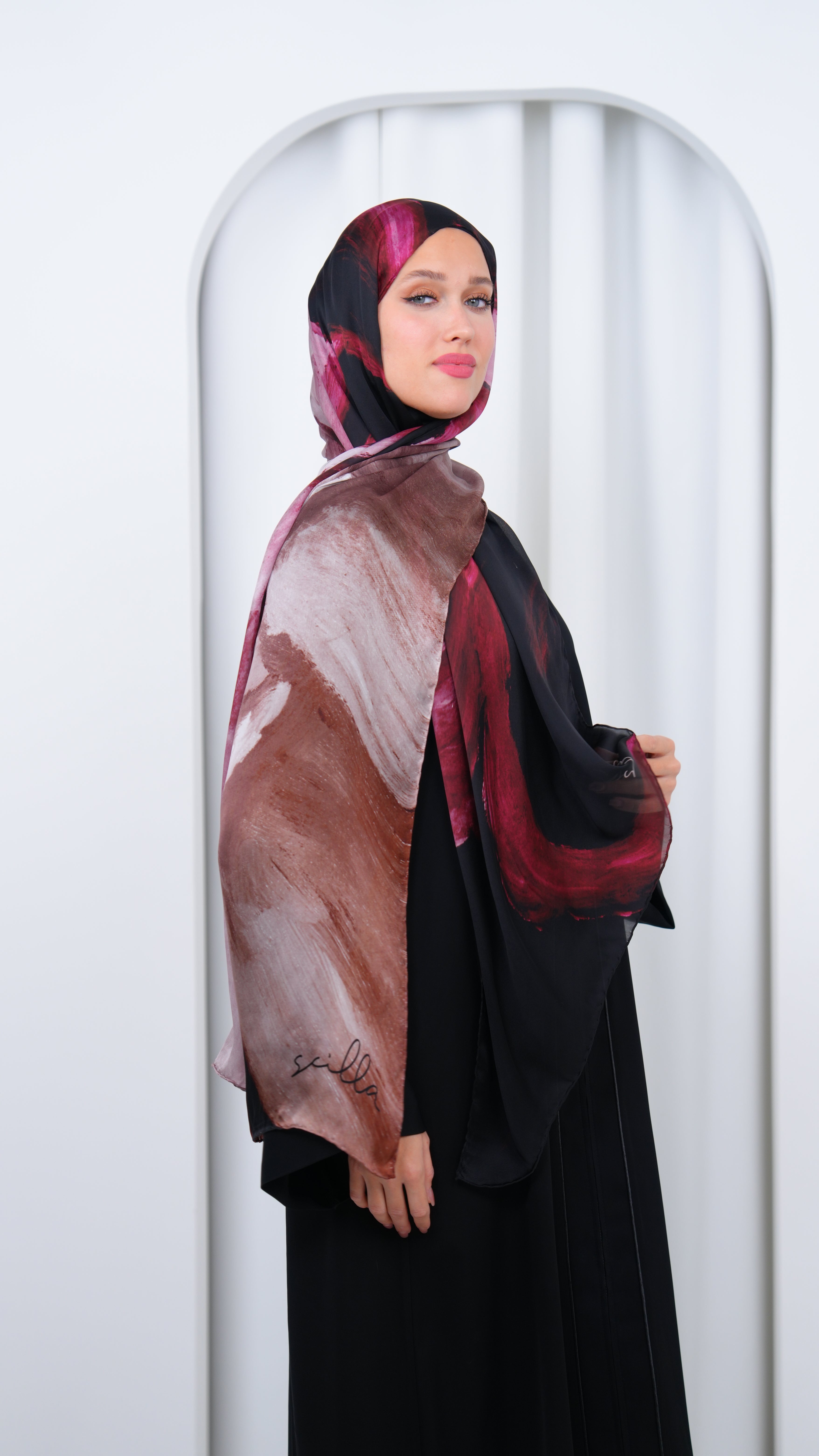 scilla silk shawl N3
