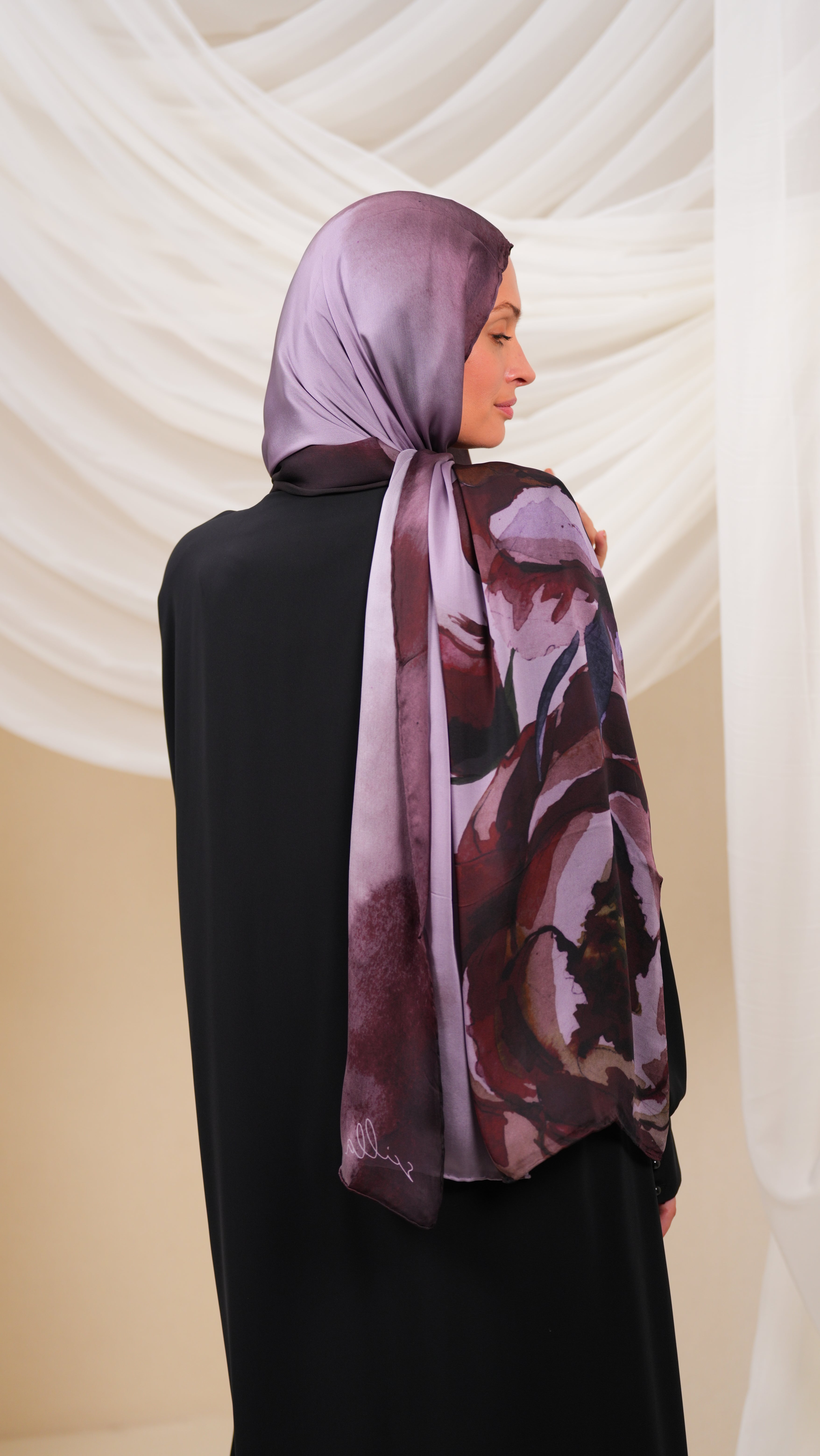 scilla Turkish  silk shawl Etr2