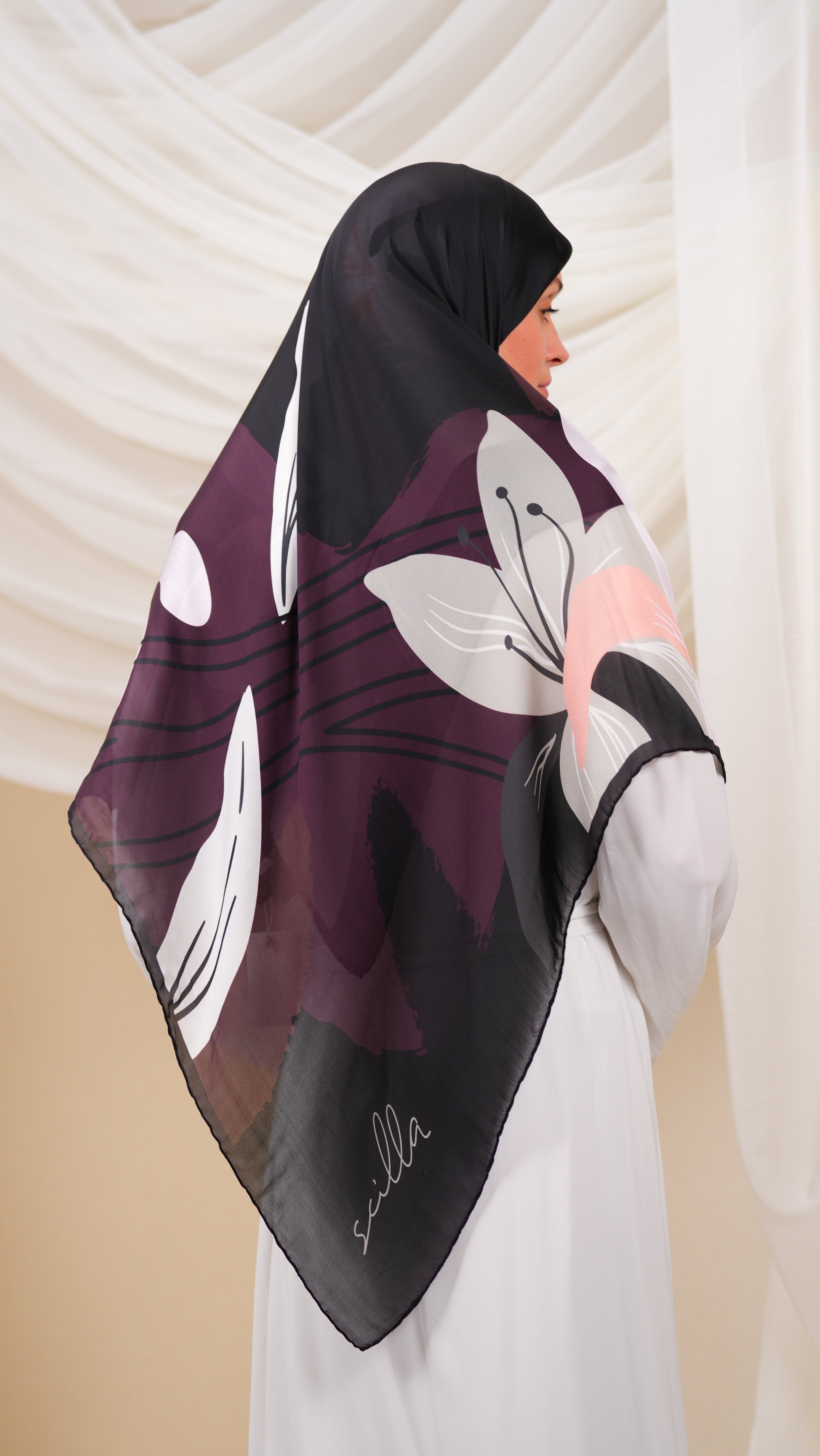 scilla turkish silk scarf ttr6