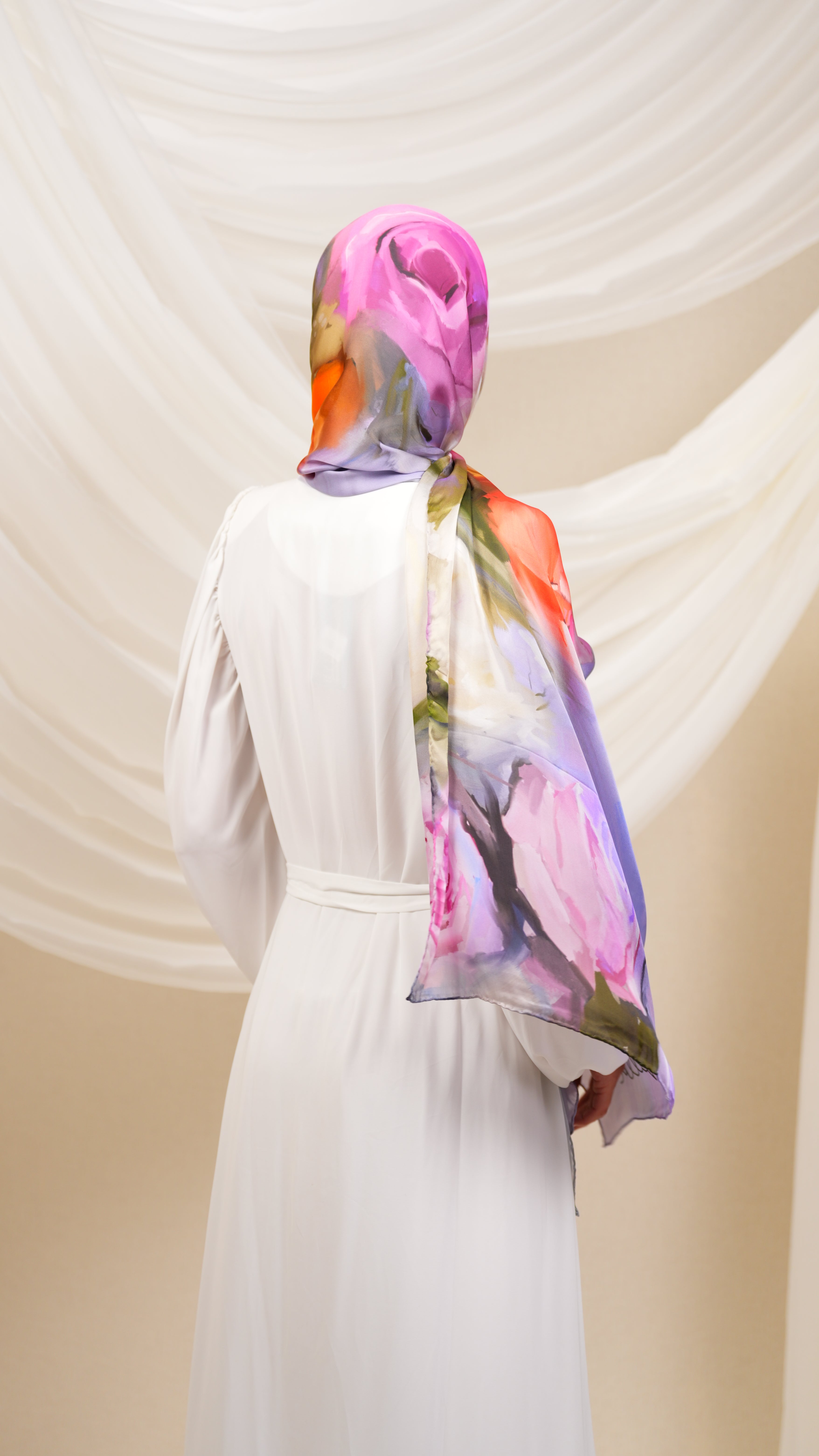 scilla Turkish  silk shawl btr1