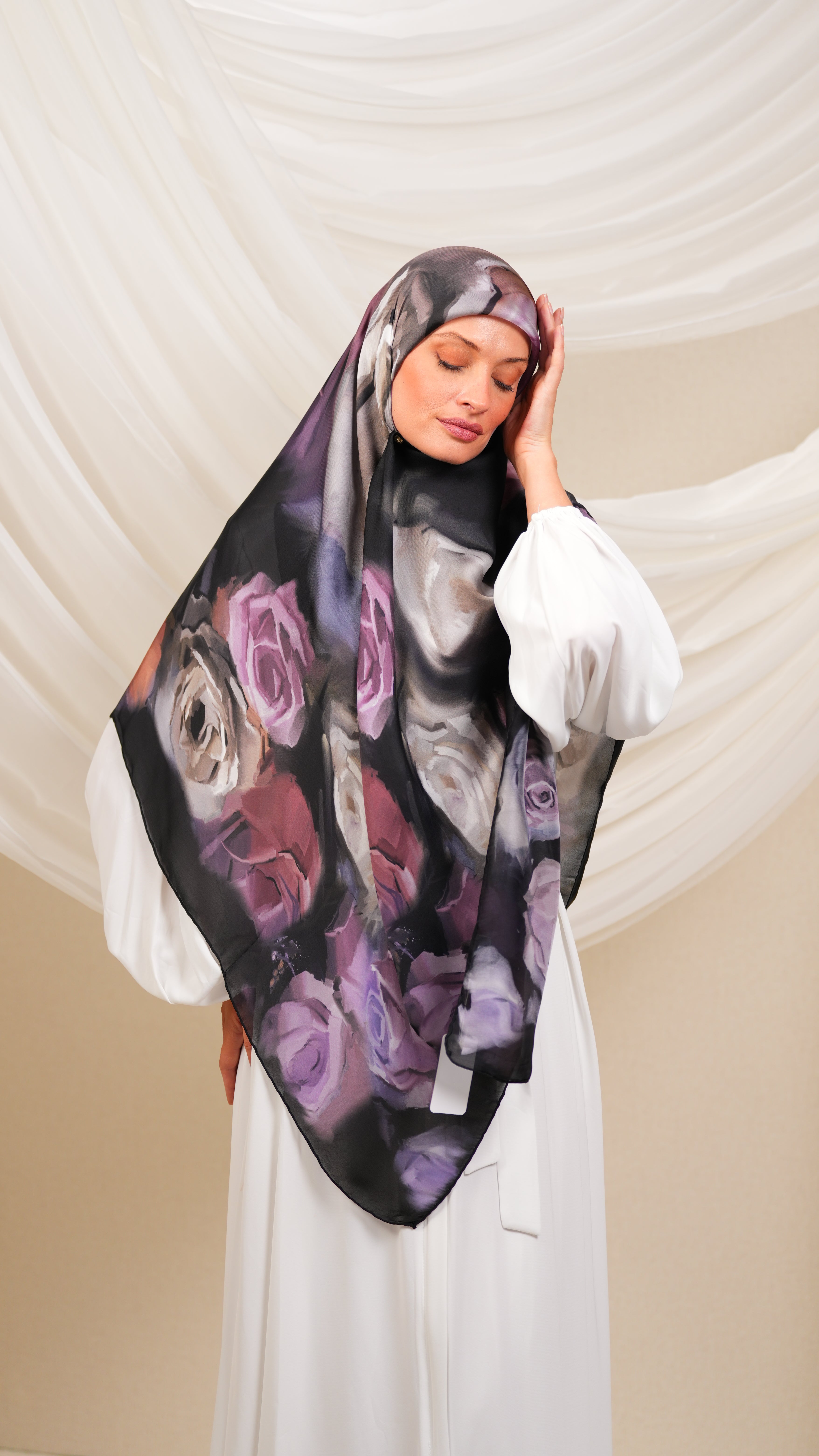 scilla turkish silk scarf Rtr4