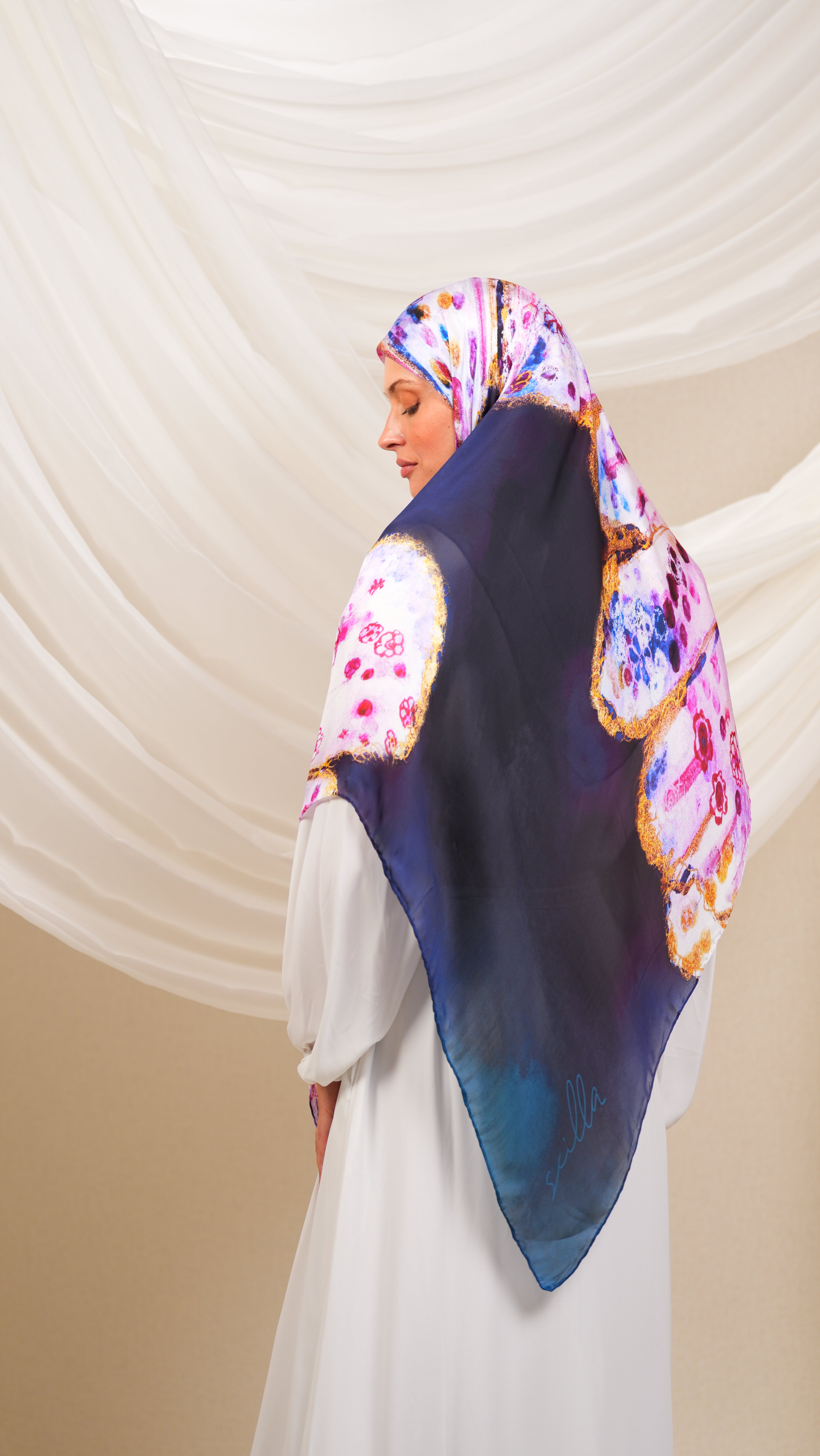 scilla turkish silk scarf Utr2