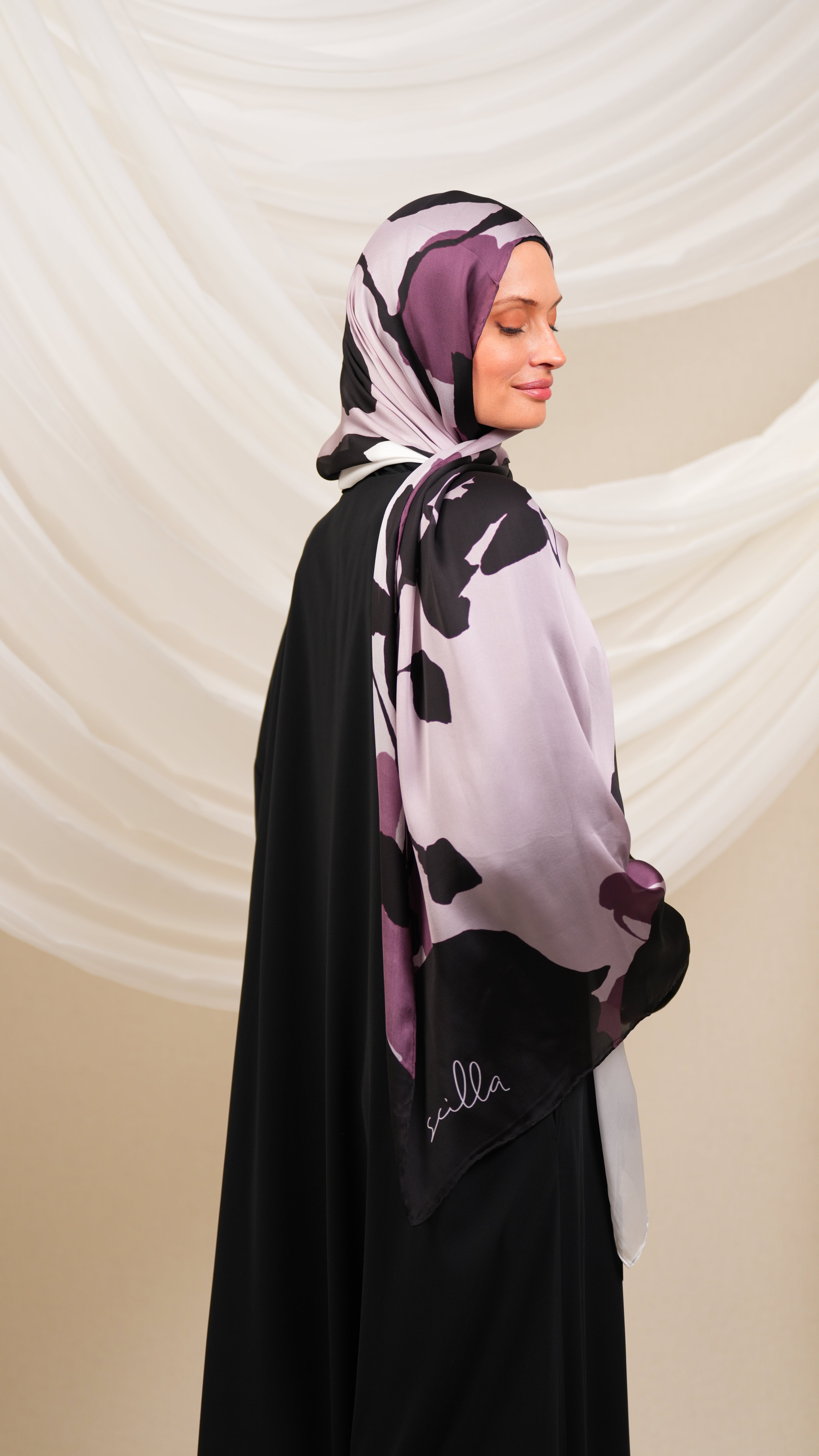 scilla Turkish  silk shawl Atr4