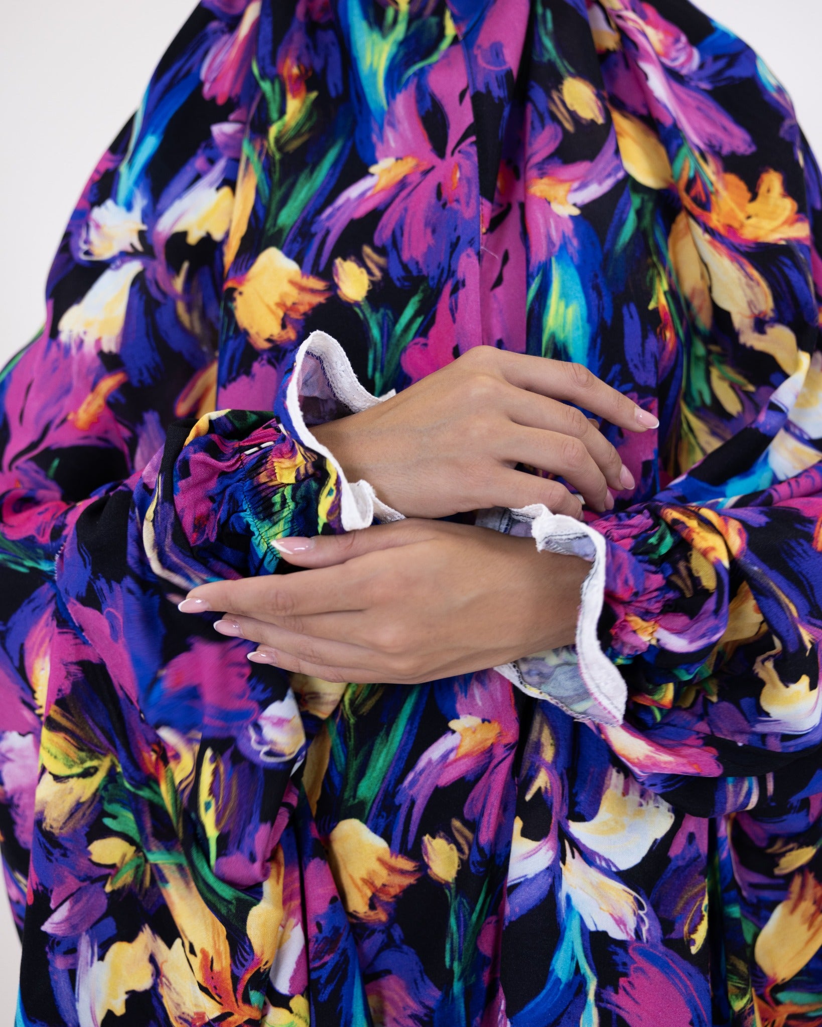 Floral Serenity Prayer Gown two piece