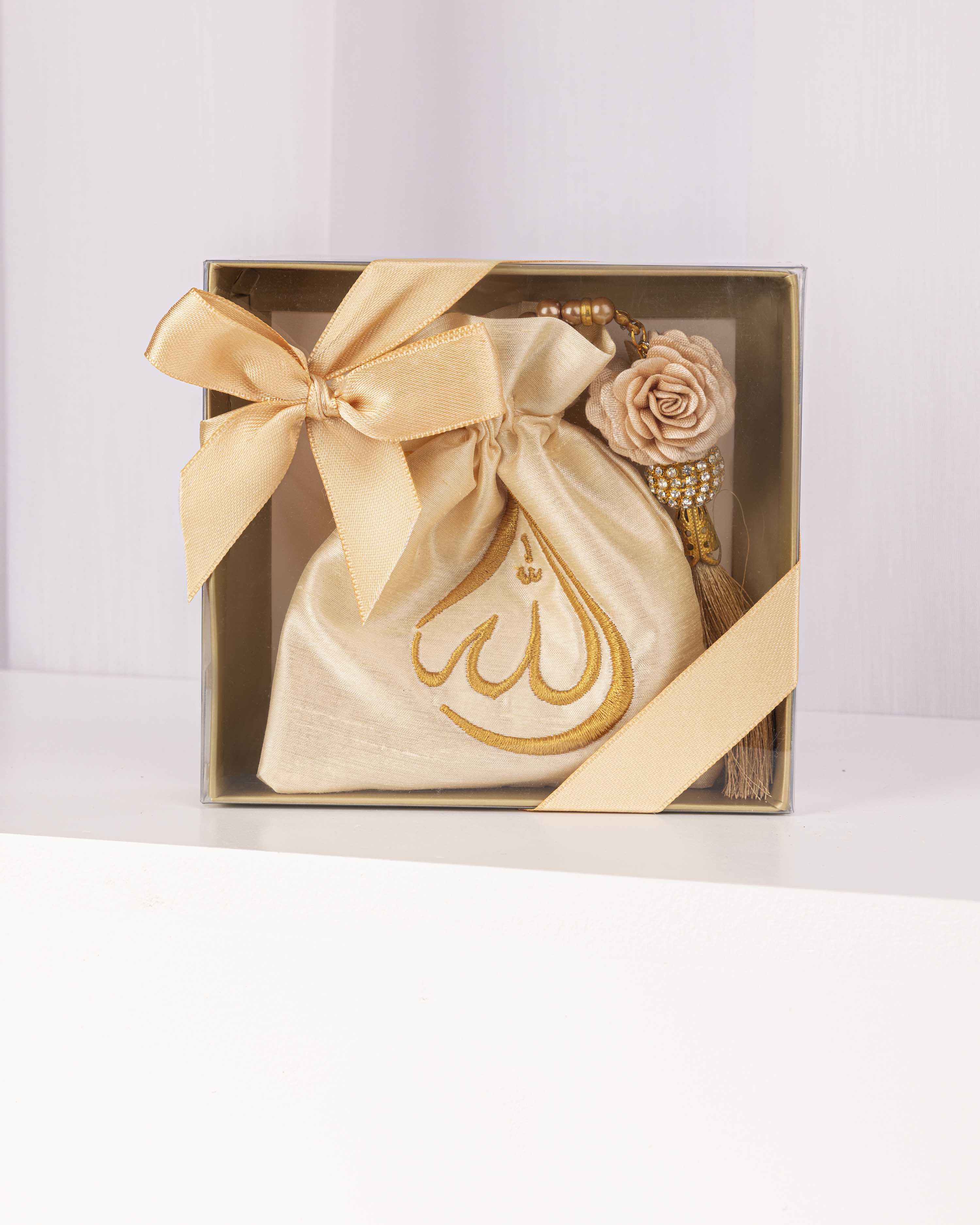 Gold Flower Design Tasbih