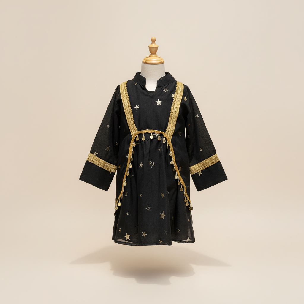 Kids Ramadan Abaya-Girl V1