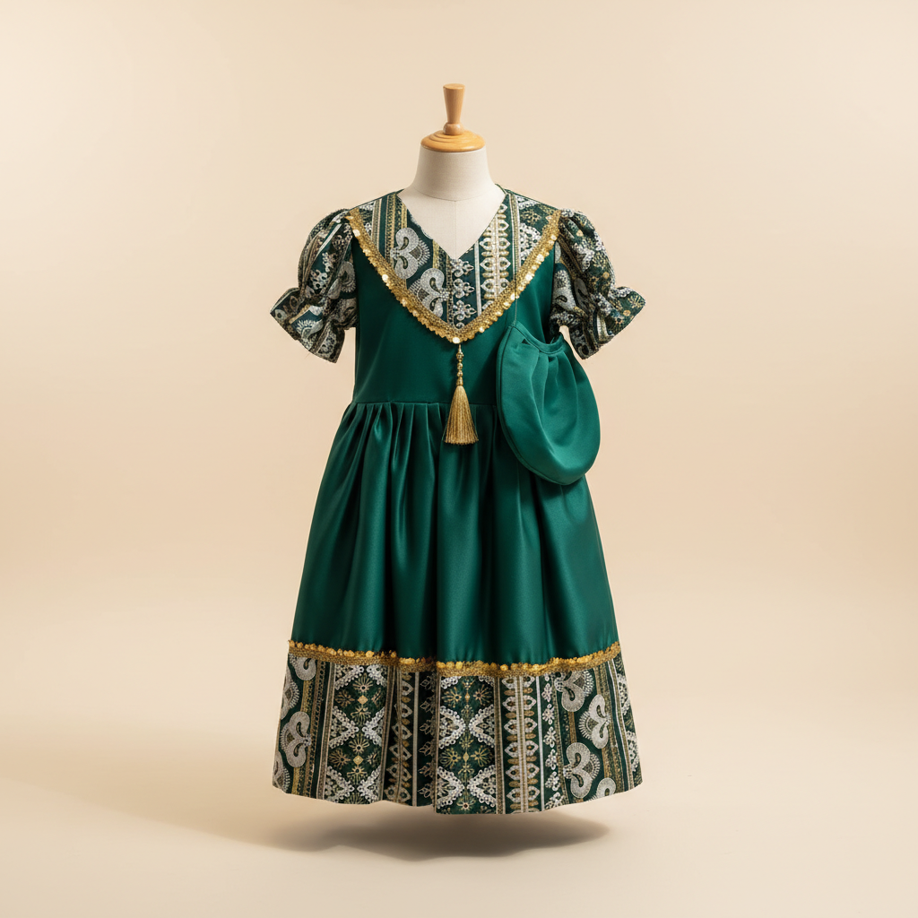 Kids Ramadan Abaya-Girl V7
