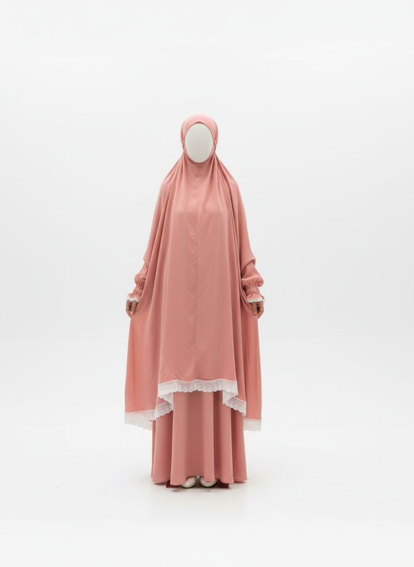 Bois de Rose Two Piece Prayer Gown