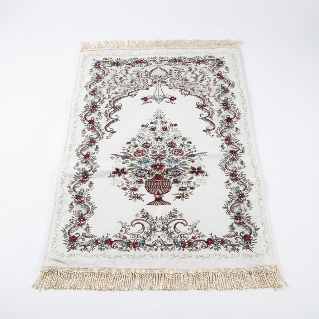 Off-white Medical foam Vase of Serenity Prayer Mat carpet