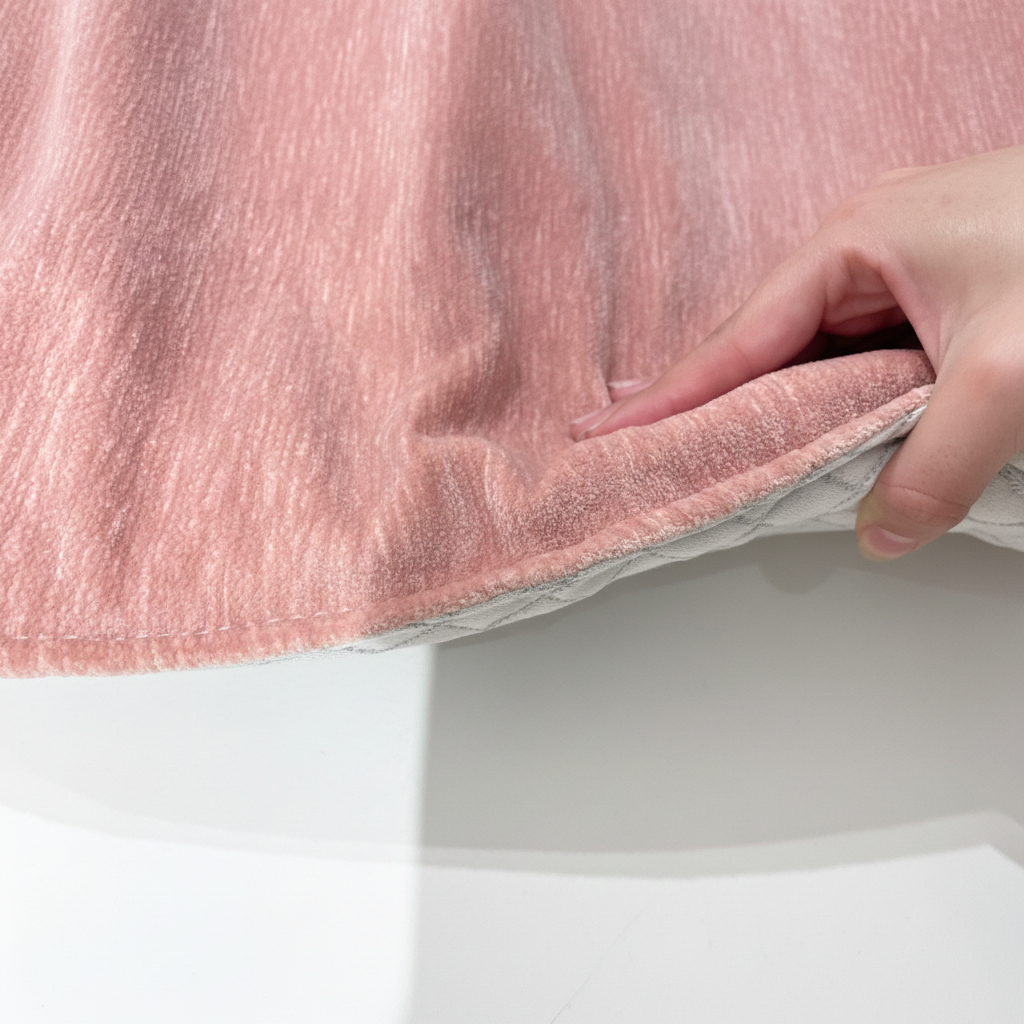 Pink Medical Foam Velvet Al Motanabi Premium Prayer Carpet