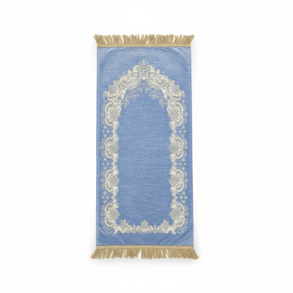 Velvet Padded Prayer Carpet for Kids