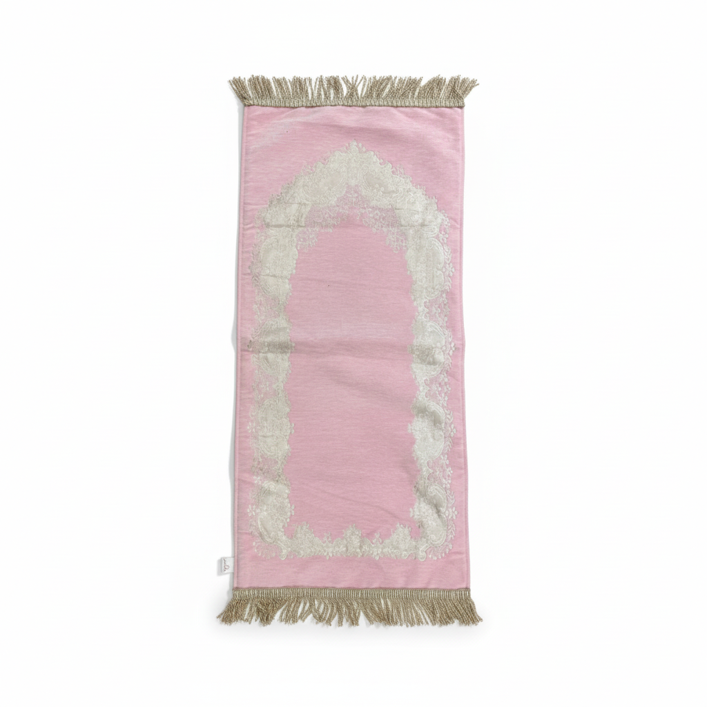 Velvet Padded Prayer Carpet for Kids