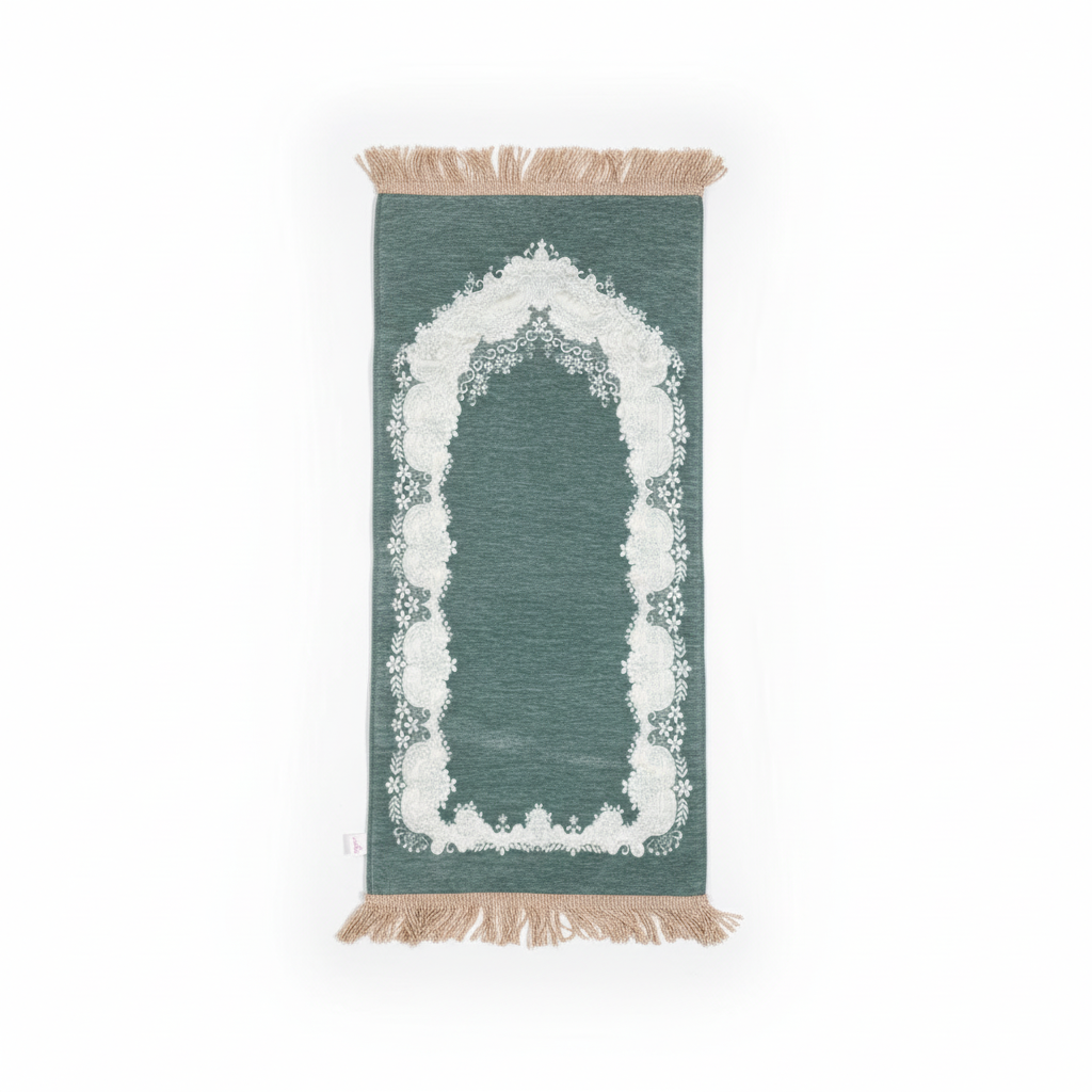 Velvet Padded Prayer Carpet for Kids
