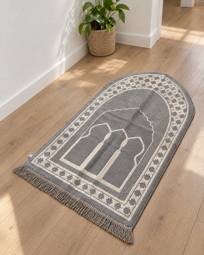 Teal Triple Arch Prayer Mat