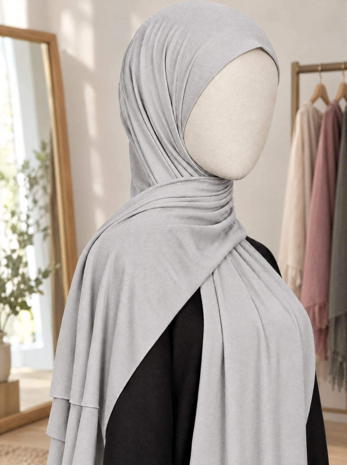 Cotton Sehr-i Sal Shawl in a boutique corner