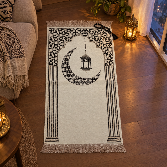 velvet Fanous ramadan padded prayer carpet