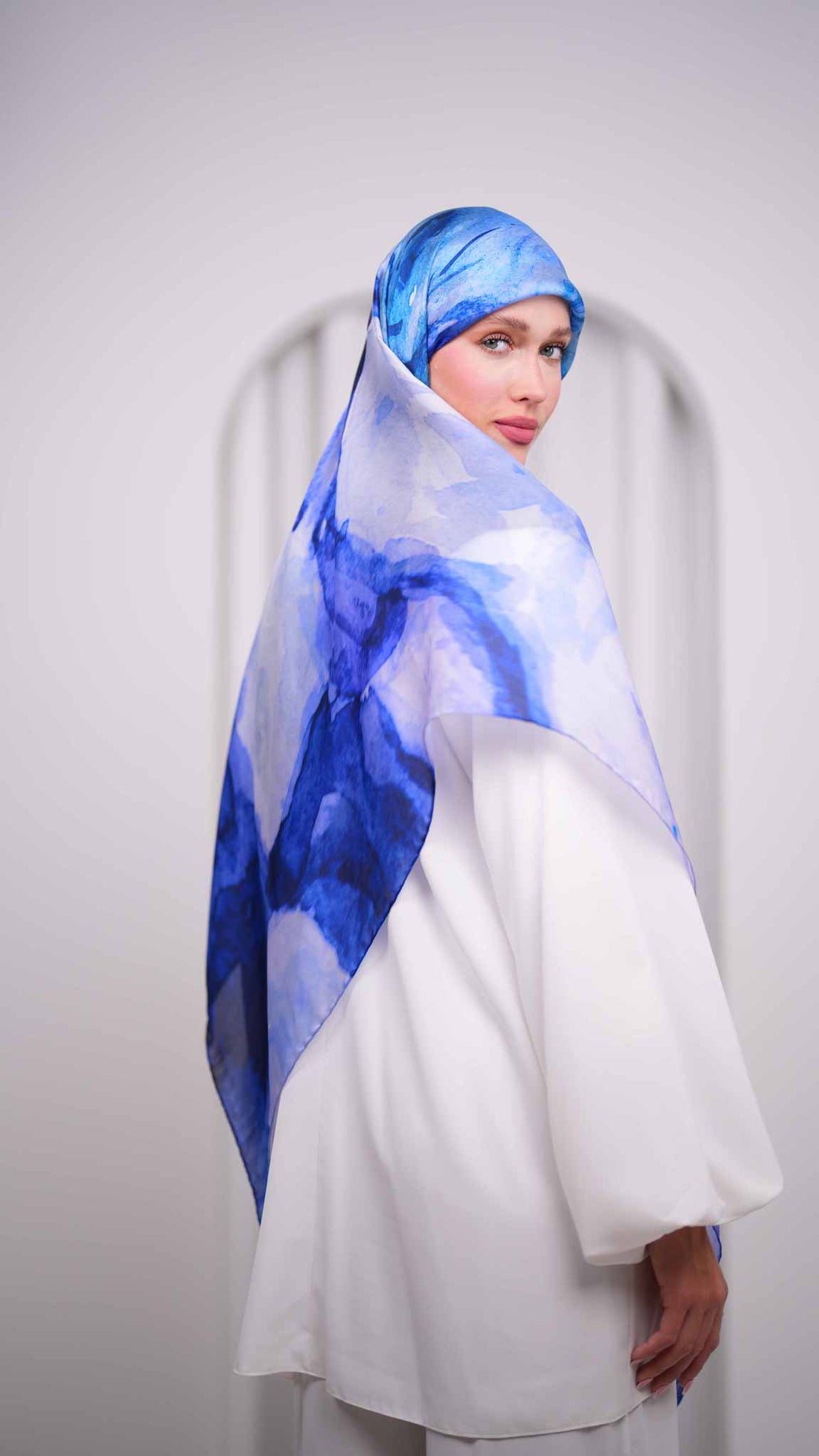 scilla silk scarf ee1