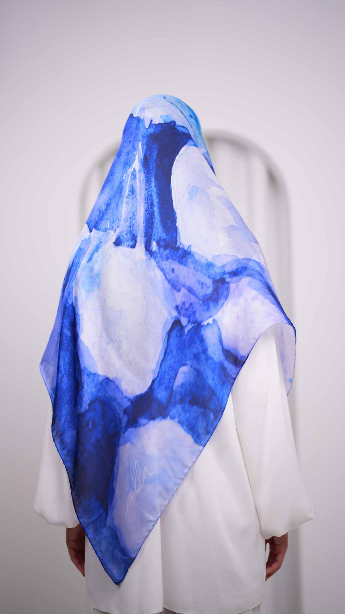 scilla silk scarf ee1