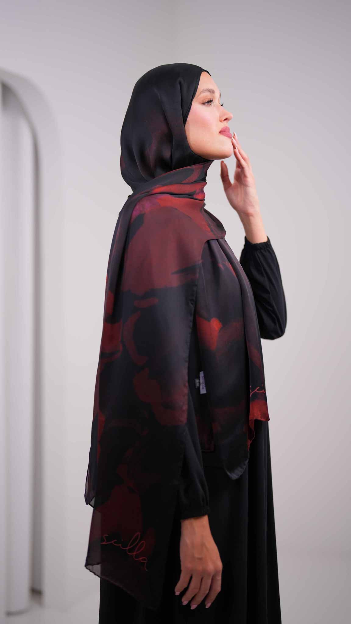 Scilla silk shawl C1