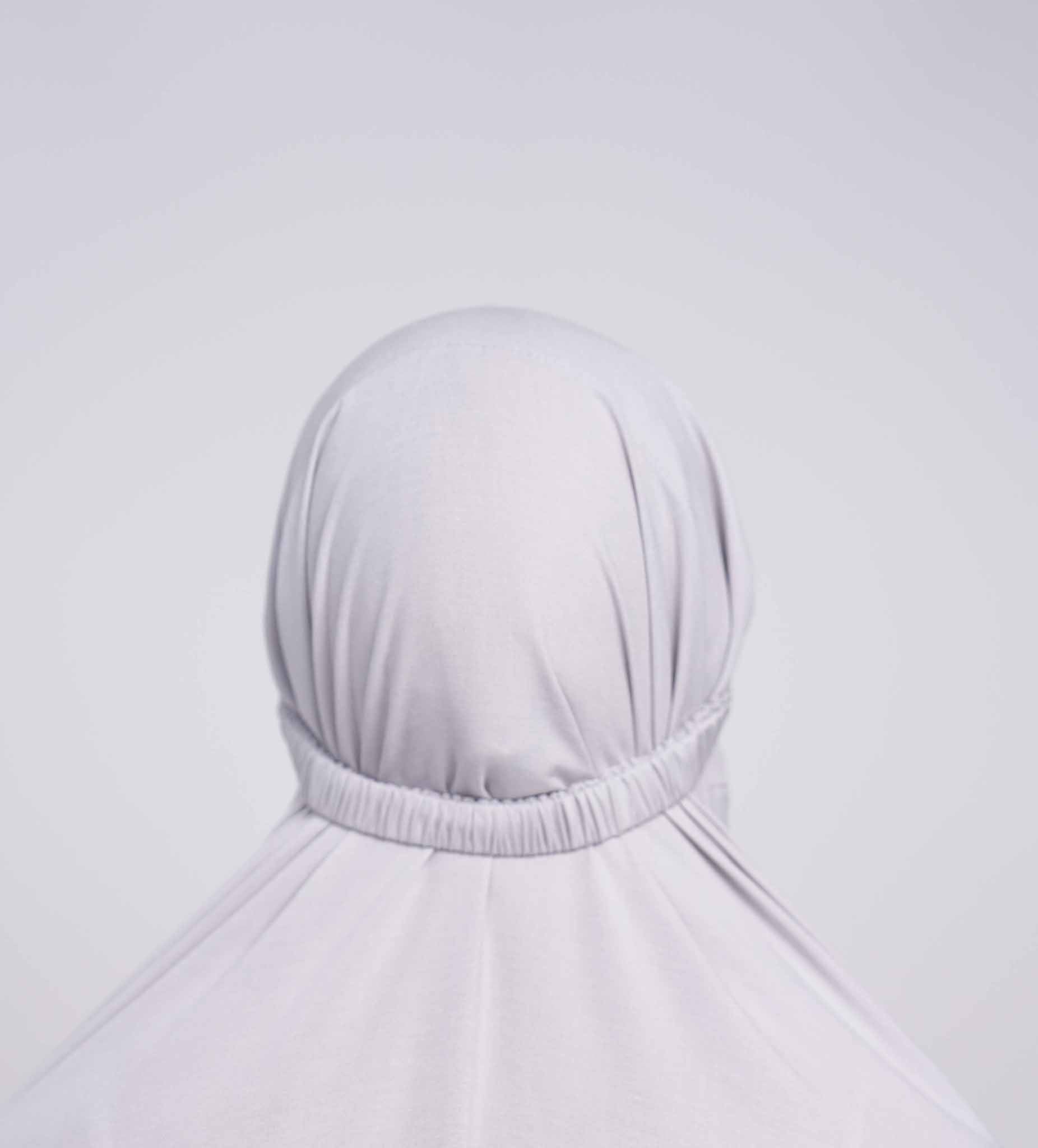 Pearl Grey Two Piece Prayer Gown