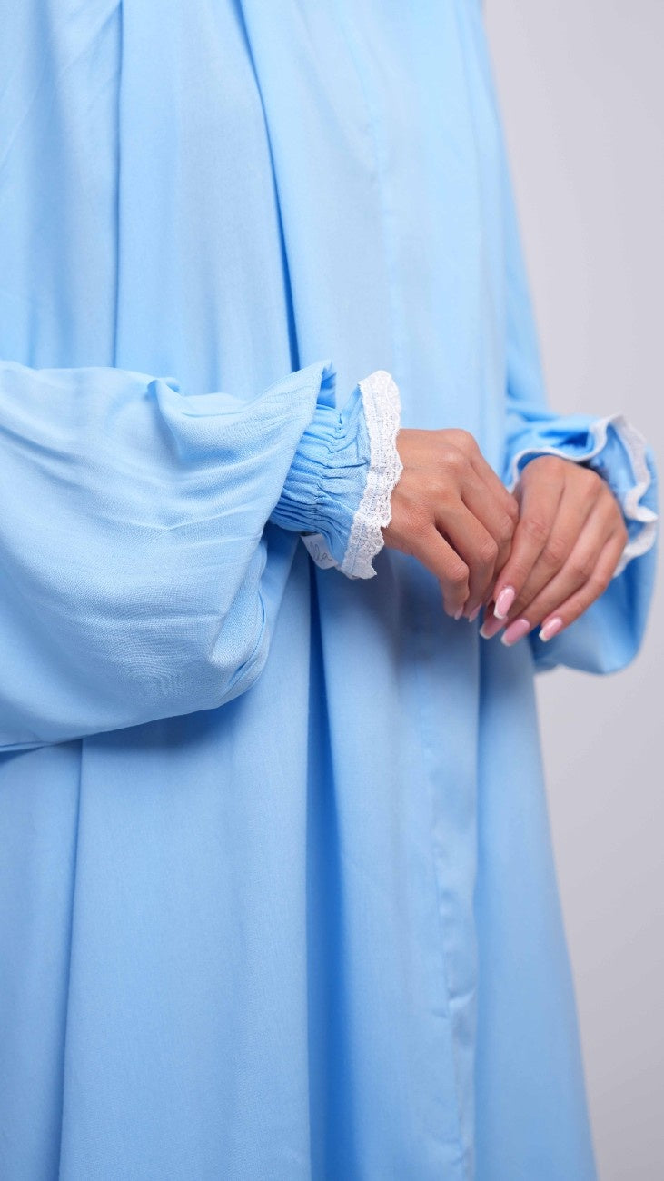 Baby Blue Two Piece Prayer Gown