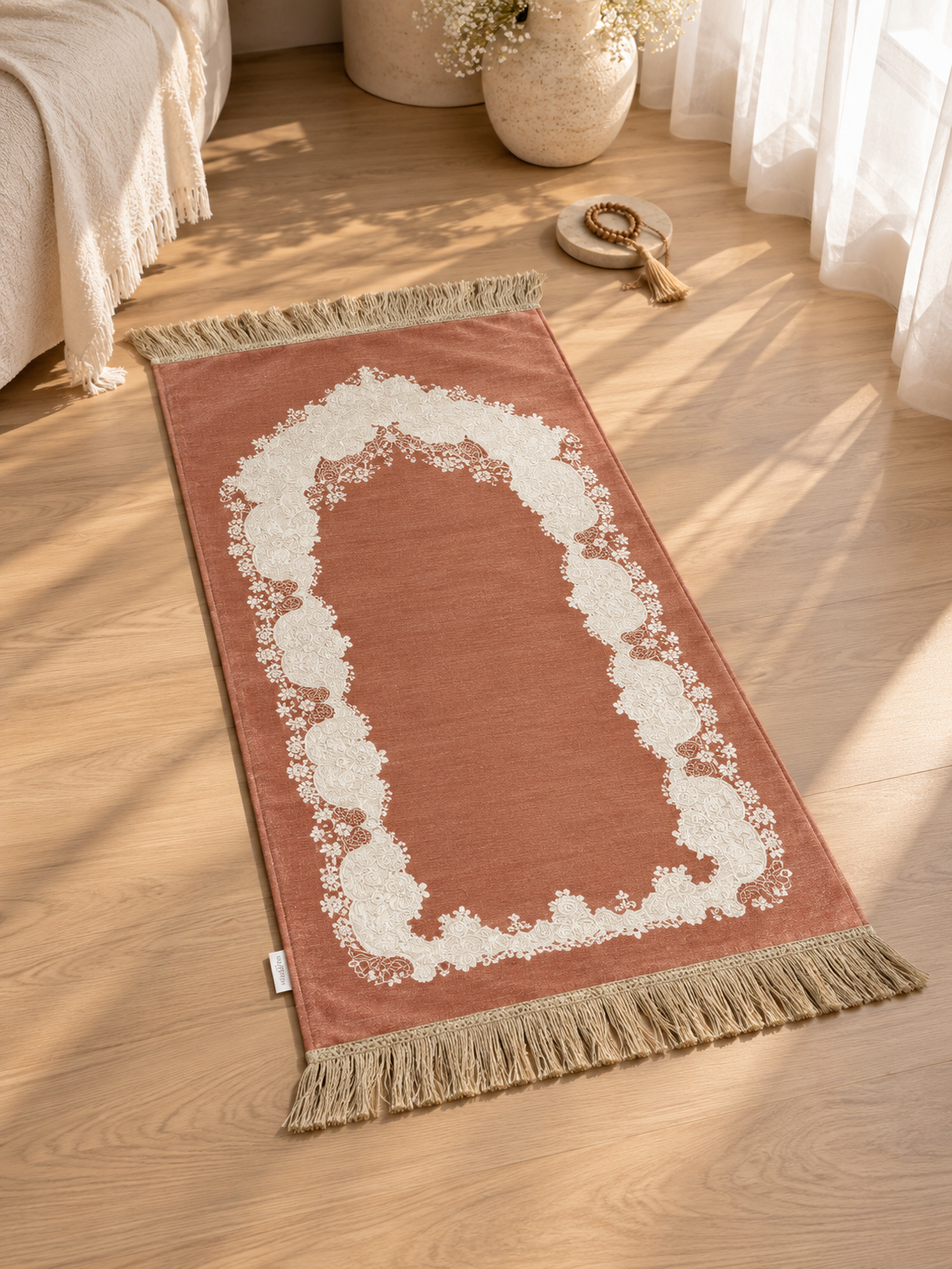 Velvet Padded Prayer Carpet for Kids