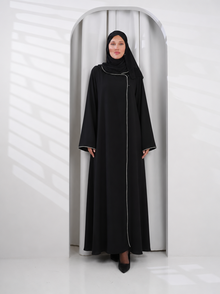 MINVAL Abaya with Line strass