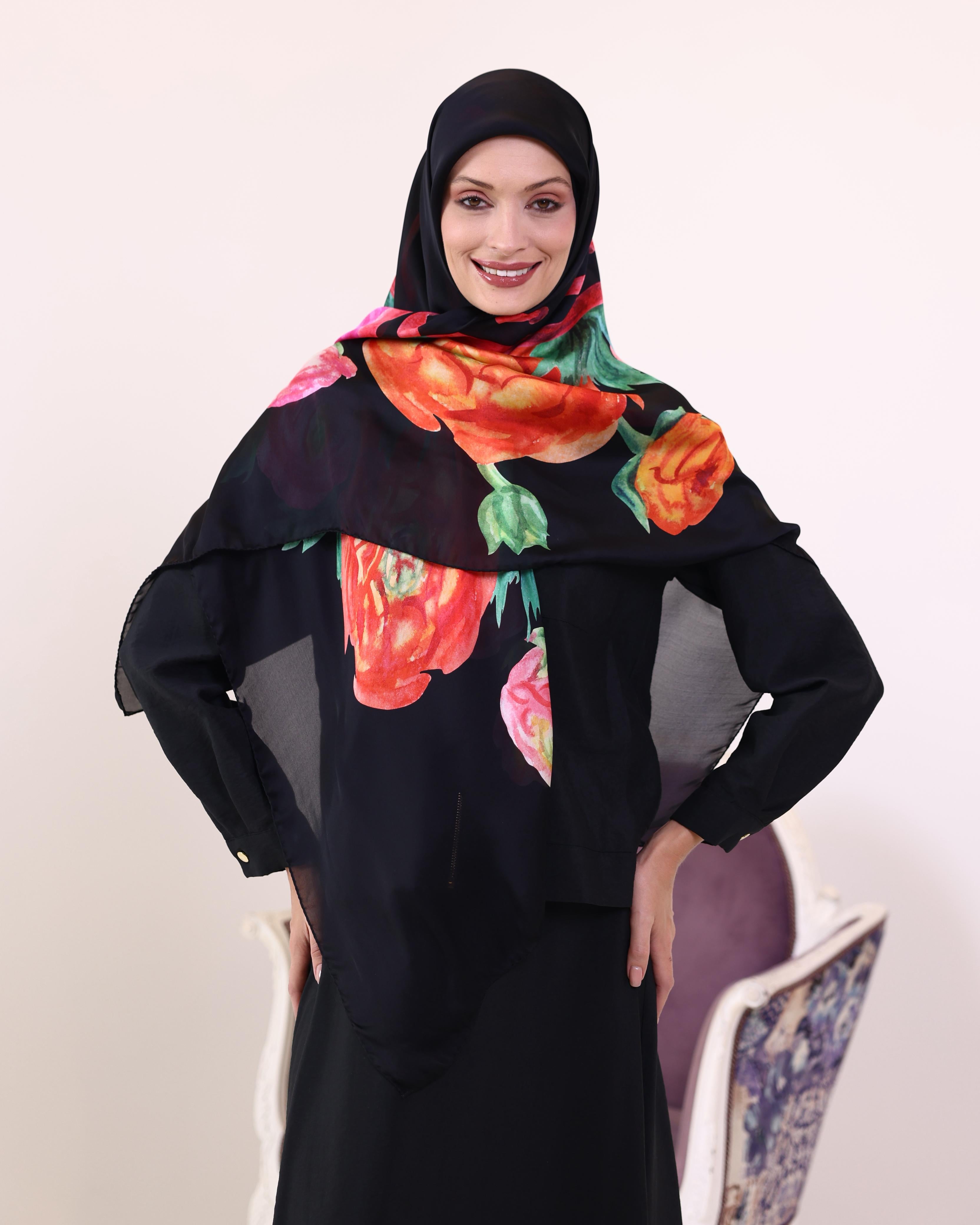 Scilla italy silk scarf ri1